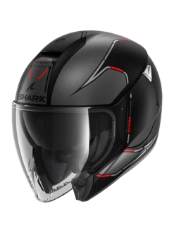 Shark Citycruiser Krestone Mat Zwart Antraciet Rood KAR Jethelm