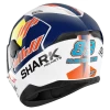 Shark D-Skwal 2 Replica Jorge Martin Wit Blauw Rood WBR Integraalhelm