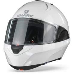 Shark Evo ES WHU Blank Wit Azuur Systeemhelm