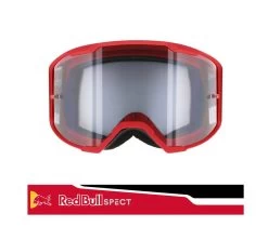 Spect Red Bull Strive Mx Goggles Single Lens Red Black Clear