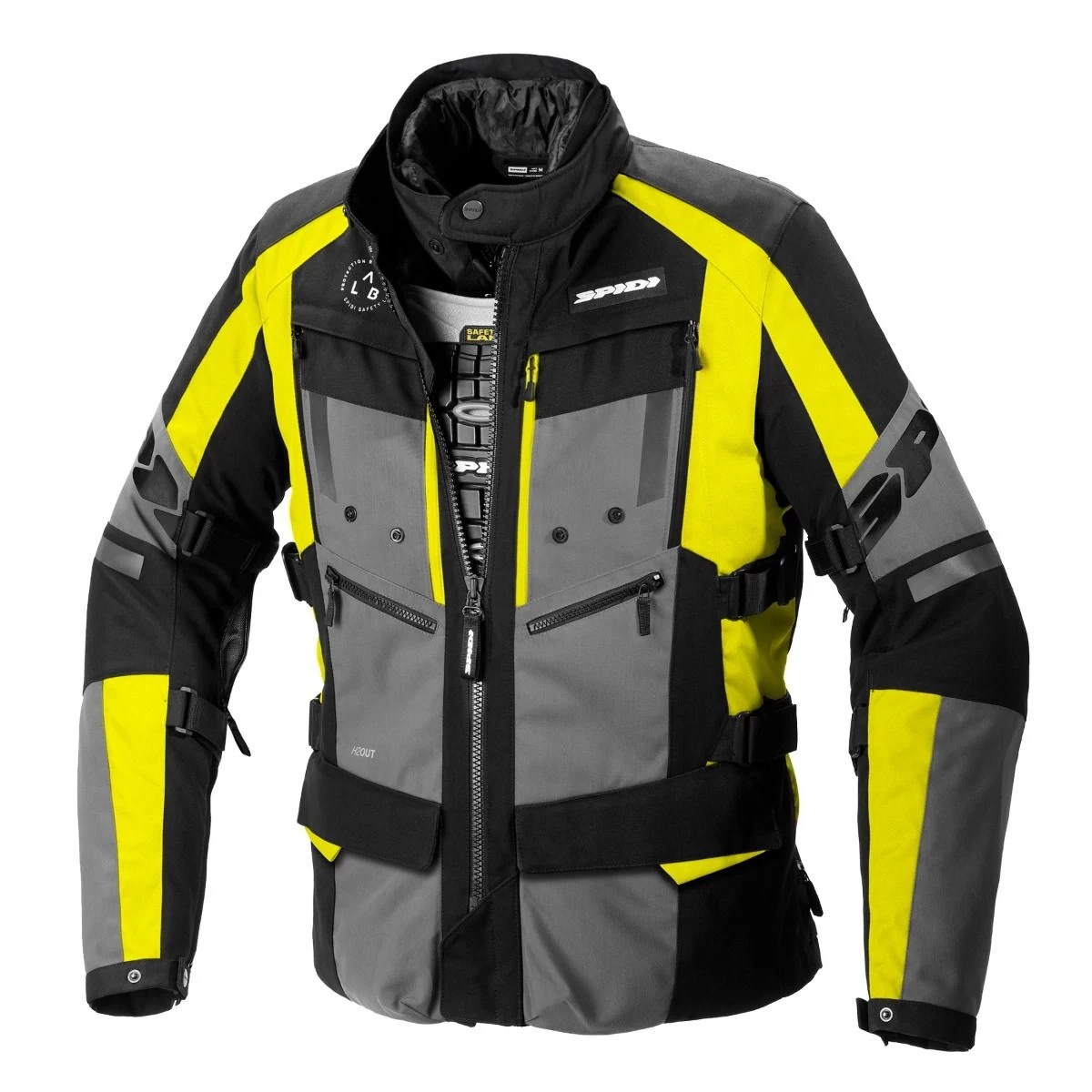 Spidi 4 Season Evo Fluo Yellow Motorcycle Jacket 1 Spidi 4 Season Evo Fluo Yellow Motorcycle Jacket