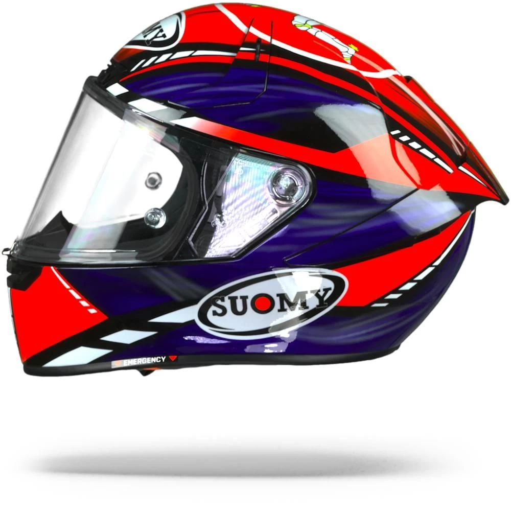 Suomy SR-GP On Board Blauw Rood Integraalhelm 4 Suomy SR-GP On Board Blauw Rood Integraalhelm - Afbeelding 4