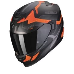 Scorpion Exo-520 Evo Air Elan Mat Zwart Oranje Integraalhelm -Motorfiets Accessoires thumbnail