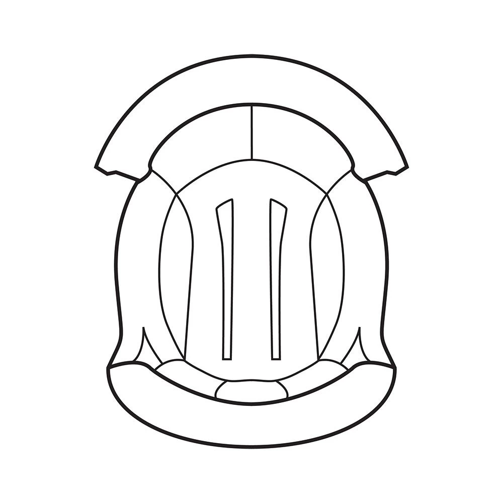 AGV K1 Zwart Removable Crown Pad 20KIT0280 1 AGV K1 Zwart Removable Crown Pad 20KIT0280