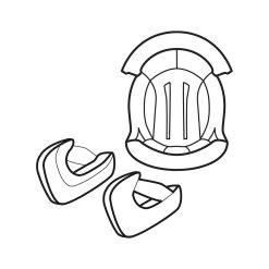 Scorpion Exo-Tech Zwart Binnenvoering Set