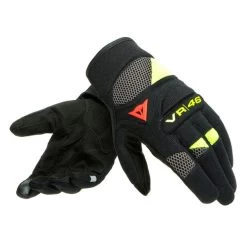 Dainese VR46 Curb Kort Zwart Anthraciet Fluo Geel