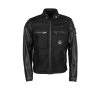 Helstons Winston Canvas Cotton Leather Black Black Jacket